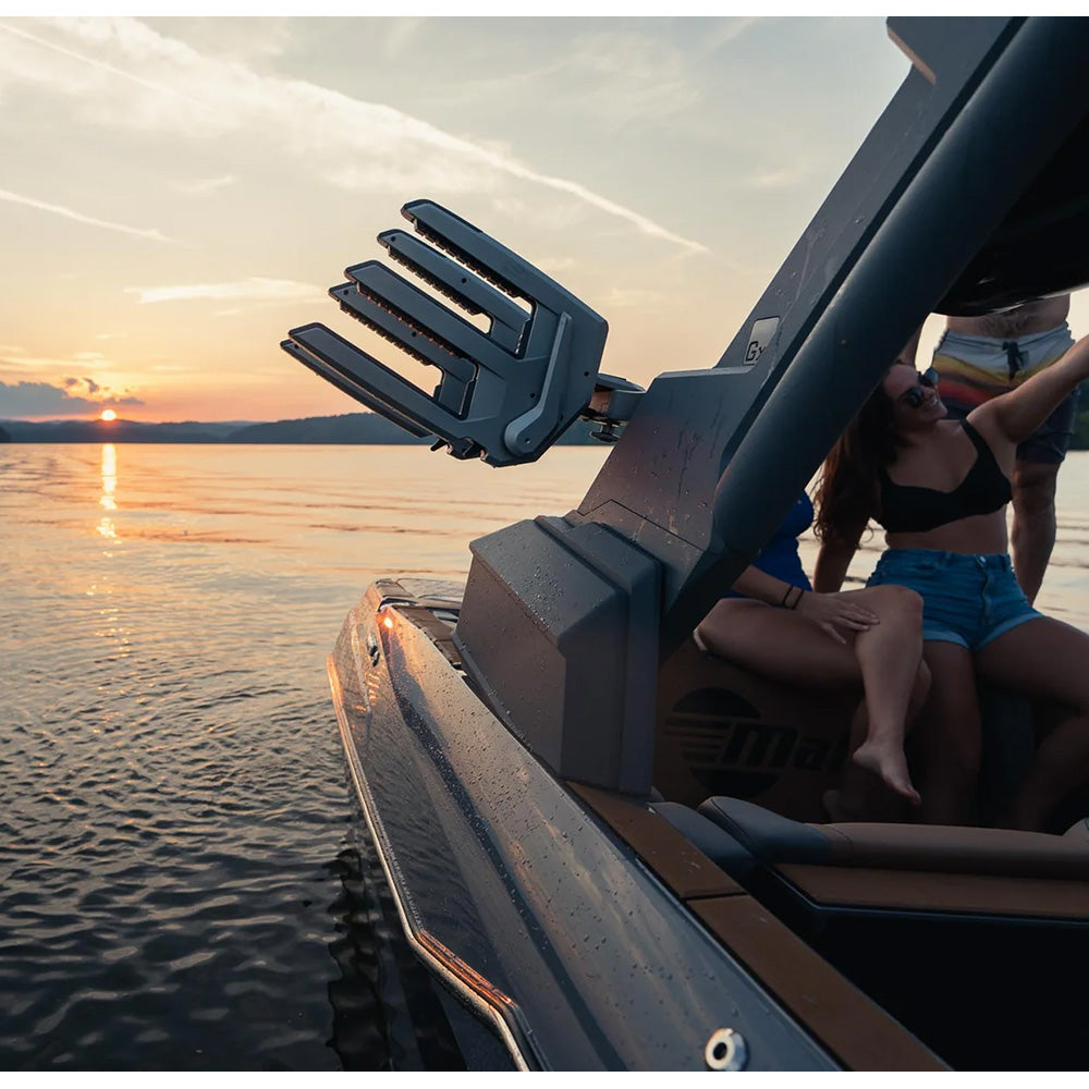 PTM Watersports ClampForce 3.0 Clamping Wake Board Rack - Pair - Grey [P13491-9010TEBGR]