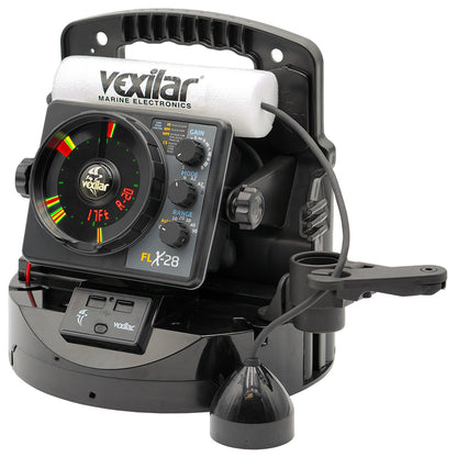 Vexilar FLX-28 Pro Pack Elite Fishing System w/Pro View Ice-Ducer  Vexilar Lithium Battery [PPEL28PV]