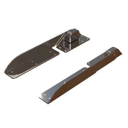 TACO Command Ratchet Hinge - 18-1/2" - 316 Stainless Steel Polished w/Hard Stop [H25-0048]