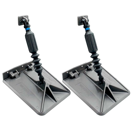 Lectrotab SX 9.5 x 10 Smart Tabs 16-18' Boats w/60lb Actuators - 60-150HP - Gunmetal Grey [SXG9510-60]