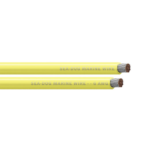 Sea-Dog 6 AWG Yellow Battery Cable - 500' [8006037]
