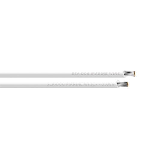 Sea-Dog 8 AWG White Primary Wire - 500' [8008057]