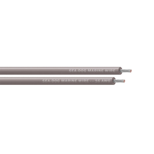 Sea-Dog 16 AWG Grey Primary Wire - 25' [8016110]