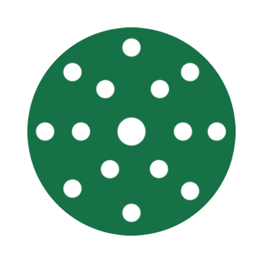 RUPES PROCUT Film Abrasive Discs 150mm (6") - 15 Holes - P120 Grit *Box of 50pcs [9.45FD120]