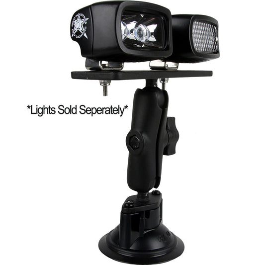 RIGID Industries RAM Suction 3.7" Arm - 6.25" x 2" Plate [40063]