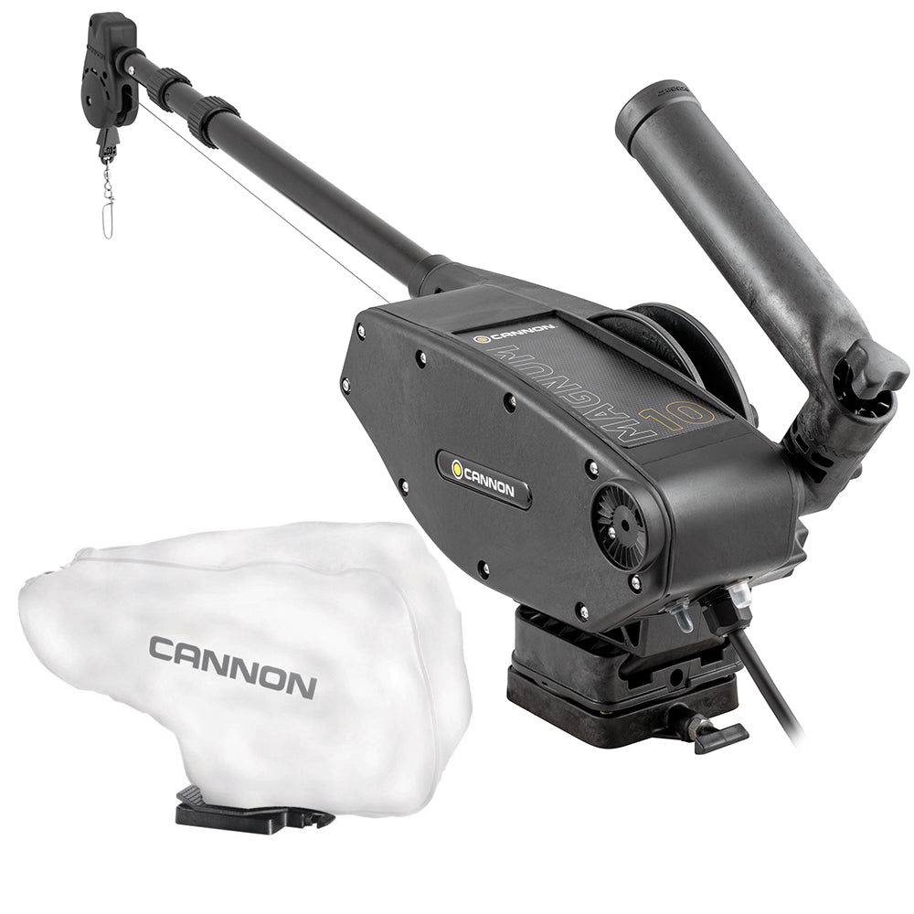 Cannon Magnum 10 Electric Downrigger w/White Cover [1902305/WHTCOVER]