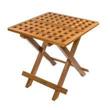 Load image into Gallery viewer, Whitecap Teak Grate Top Fold-Away Table [60030]
