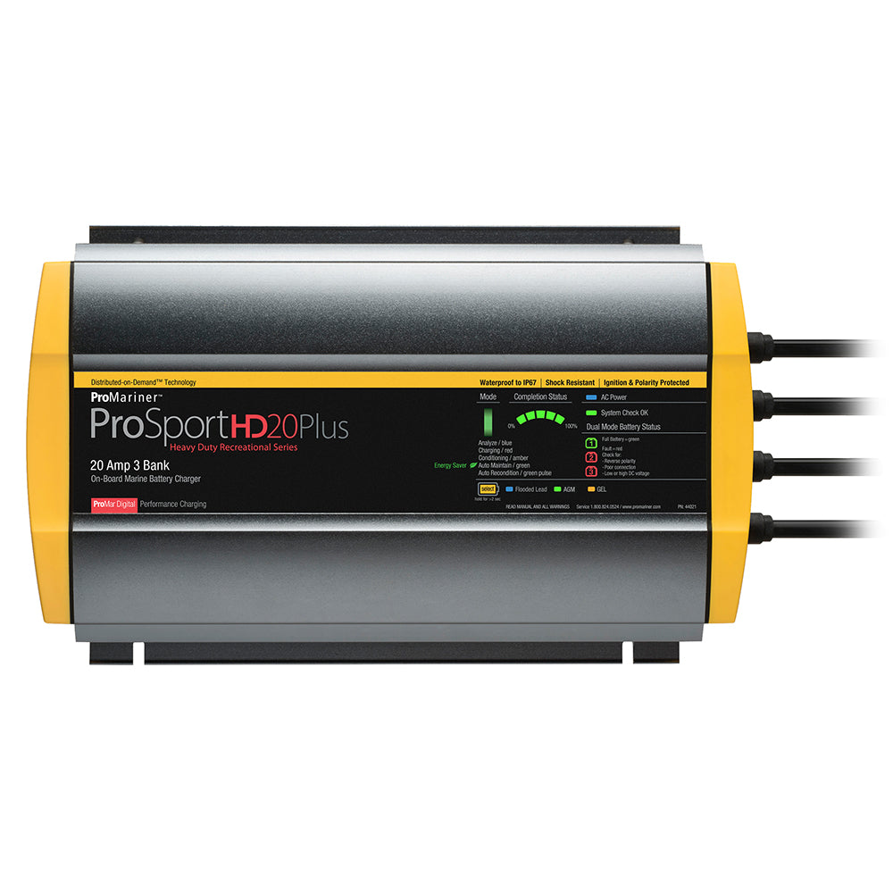 ProMariner ProSportHD 20 Plus Gen 4 - 20 Amp - 3 Bank Battery Charger [44021]
