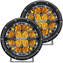 Load image into Gallery viewer, RIGID Industries 360-Series 6&quot; LED Off-Road Fog Light Spot Beam w/Amber Backlight - Black Housing [36201]
