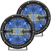 Load image into Gallery viewer, RIGID Industries 360-Series 6&quot; LED Off-Road Fog Light Spot Beam w/Blue Backlight - Black Housing [36202]
