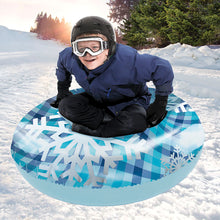Load image into Gallery viewer, Aqua Leisure 43&quot; Pipeline Sno Clear Top Racer Sno-Tube - Cool Blue Plaid [PST13365S2]
